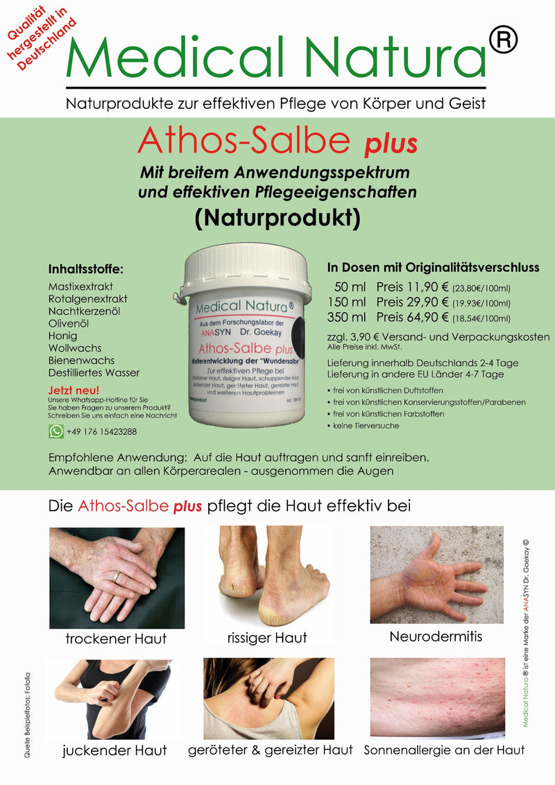 Medical Natura ® - Athos Salbe plus (Athos Ointment) 350ml