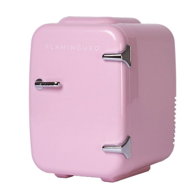 Flamingueo Mini Fridge 4L Makeup Fridge 12V/220V Cooler and Warmer Beauty Fridge Portable Fridge Mini Fridge for Room Cosmetic Fridge Car Mini Fridge Skincare Fridge Pink Mini Fridge