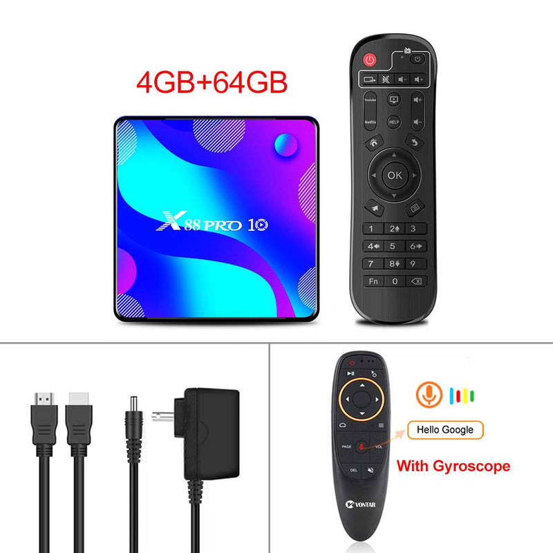 RK3318 Android 11 Smart TV Box Media Player MAX 4GB RAM 128GB ROM BT4.0 TVBOX 5.8G Dual Wifi Youtube 4K Android 11.0 Set Top Box