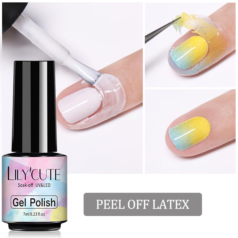 LILYCUTE 7ml Nude Gel Nail Polish Vernis Semi Permanent LED UV Gel Hybrid For Base Top Coat Soak Off UV LED DIY Nail Art Gel