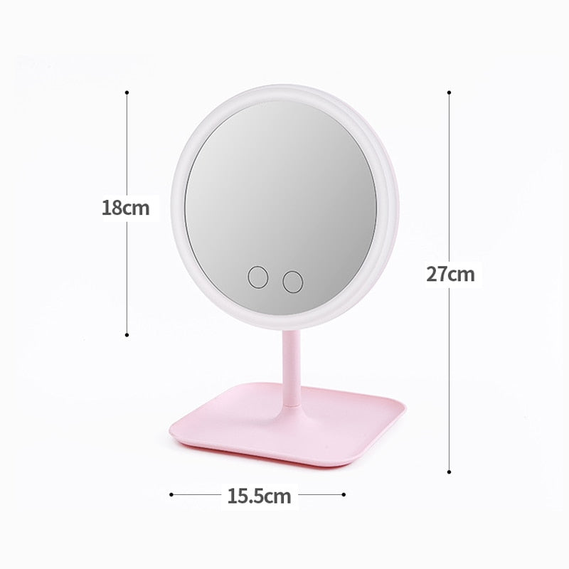 Makeup mirror with led light Dressing table mirror beauty ring light mirror Beauty Tools For Photo fill light small mirrors