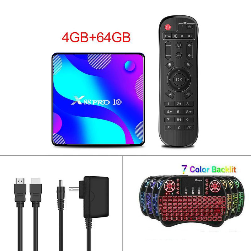 RK3318 Android 11 Smart TV Box Media Player MAX 4GB RAM 128GB ROM BT4.0 TVBOX 5.8G Dual Wifi Youtube 4K Android 11.0 Set Top Box