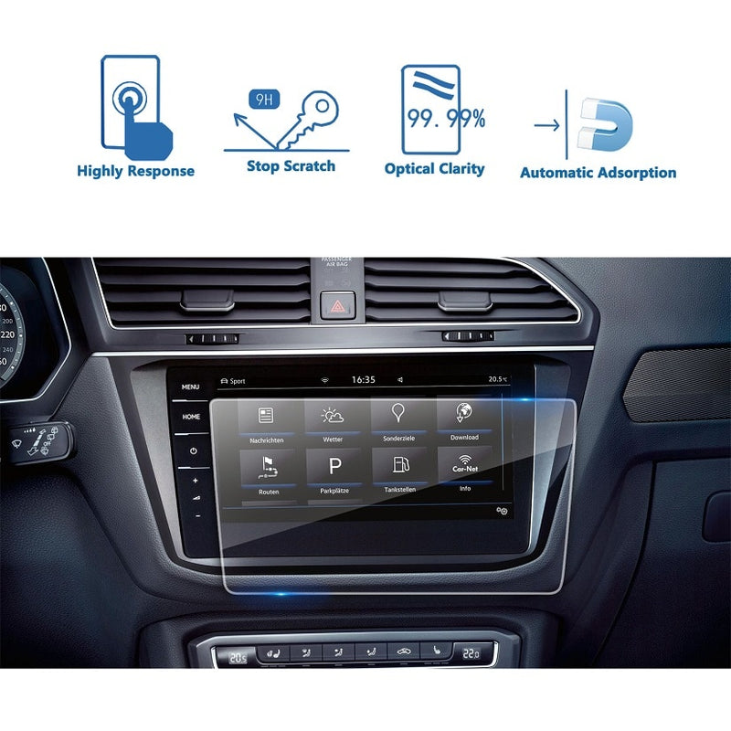 LFOTPP Car Multimedia Screen Protector For Tiguan II GTE 8Inch 2018 Navigation Touchscreen Auto Interior Protective Sticker