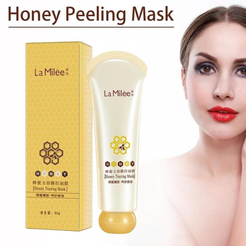 Honey Tearing Mask Peel Mask Oil Control Blackhead Remover Peel Off Dead Skin Clean Pores Shrink Care Face Skincare Mask