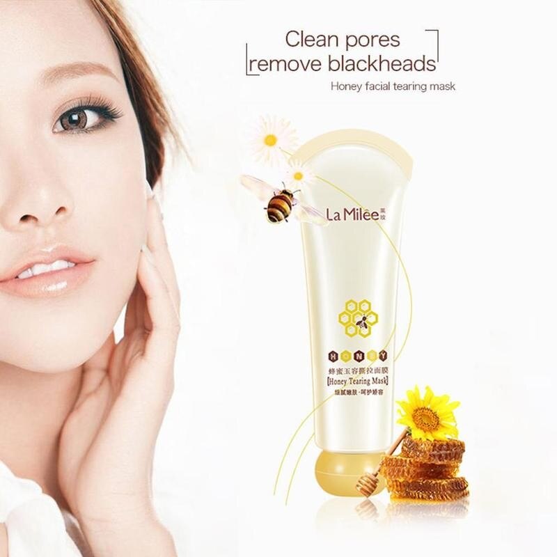 Honey Tearing Mask Peel Mask Oil Control Blackhead Remover Peel Off Dead Skin Clean Pores Shrink Care Face Skincare Mask