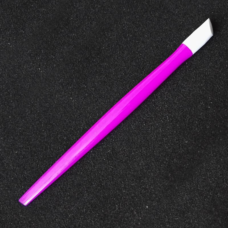 2 Pieces French Tips Tool Nail Art Manicure Curve Rod Sticks Plastic Nails Stickers Pick Beauty Drill To Clean Excess Oil Dirt