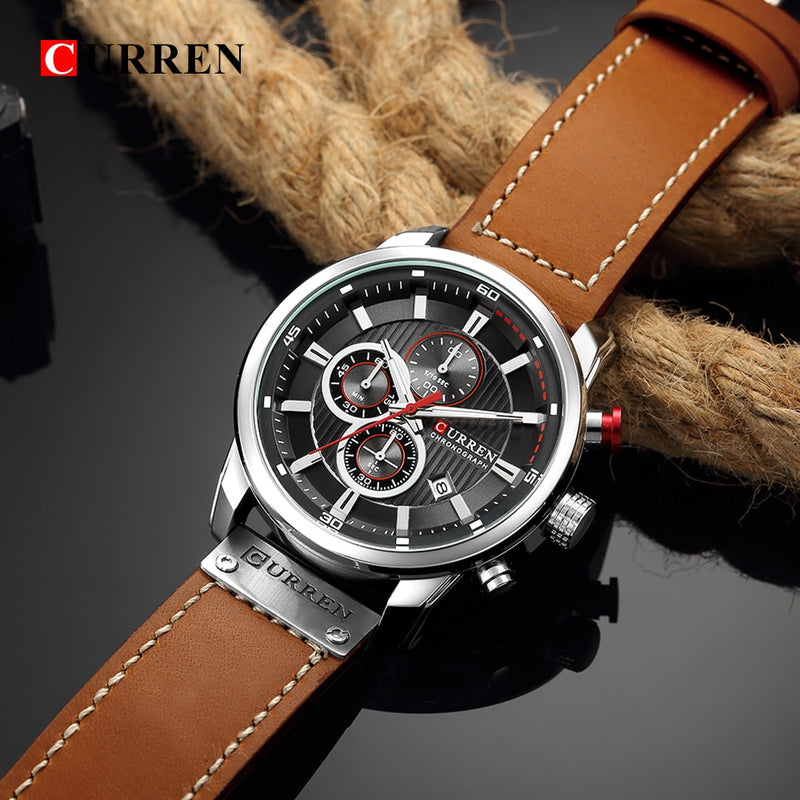 CURREN Fashion Date Quartz Men Watches Top Brand Luxury Male Clock Chronograph Sport Mens Wrist Watch Hodinky Relogio Masculino