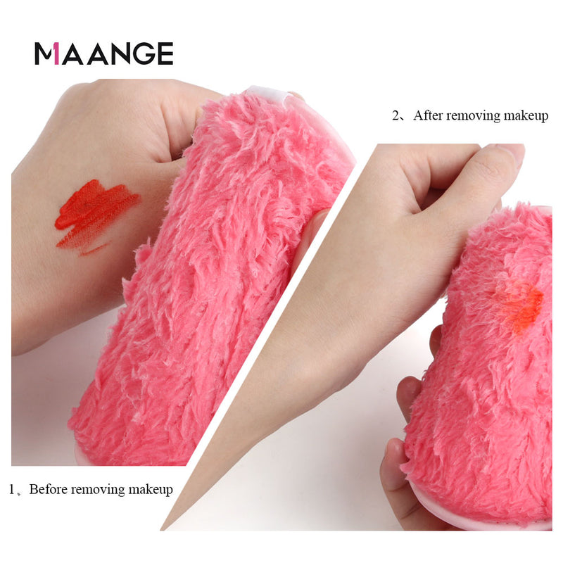 MAANGE Soft Fiber Makeup Remover Puff Facial Wash Puff Double Sided Makeup Sponge Easy to Use Beauty Make Up Remover Tools