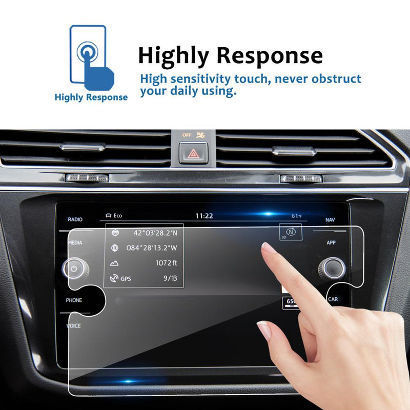 LFOTPP Car Multimedia Screen Protector For Tiguan II GTE 8Inch 2018 Navigation Touchscreen Auto Interior Protective Sticker