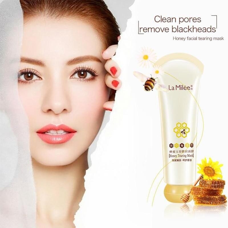 Honey Tearing Mask Peel Mask Oil Control Blackhead Remover Peel Off Dead Skin Clean Pores Shrink Care Face Skincare Mask