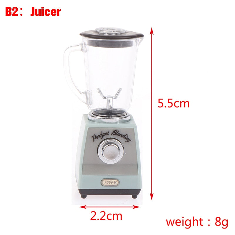 1:12 Dollhouse Coffee Maker Coffee Cup Coffee Pot Pancake Simulation Kitchen Furniture Doll House Miniature Accessories