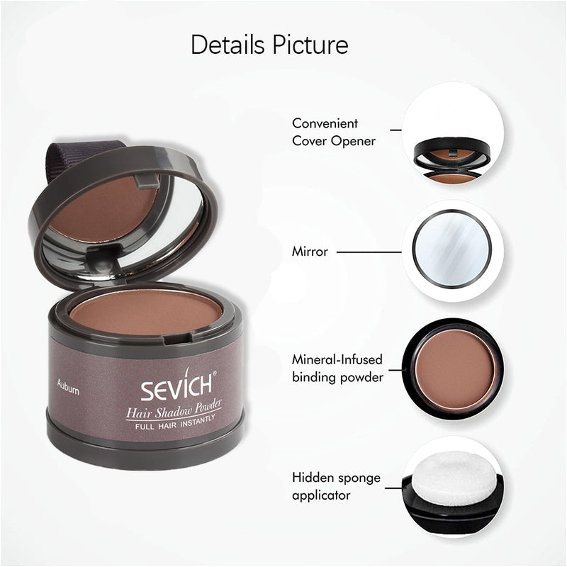 Sevich Hairline Powder 13 Color Hair Root Cover Up Water Proof Instant Modified Repair Hair Shadow Powder Makeup Hair Concealer