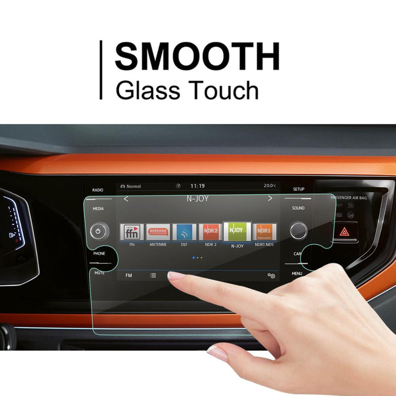 LFOTPP For Polo 6.5 Inch/8 Inch 2018 Car Navigation Display Tempered Glass Screen Protector Auto Interior Protective Sticker