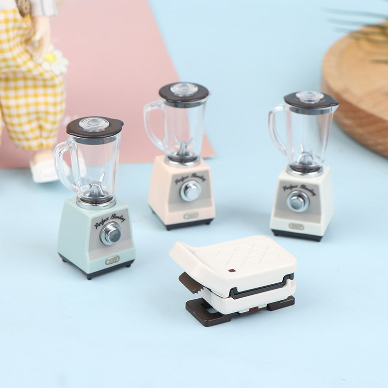 1:12 Dollhouse Coffee Maker Coffee Cup Coffee Pot Pancake Simulation Kitchen Furniture Doll House Miniature Accessories