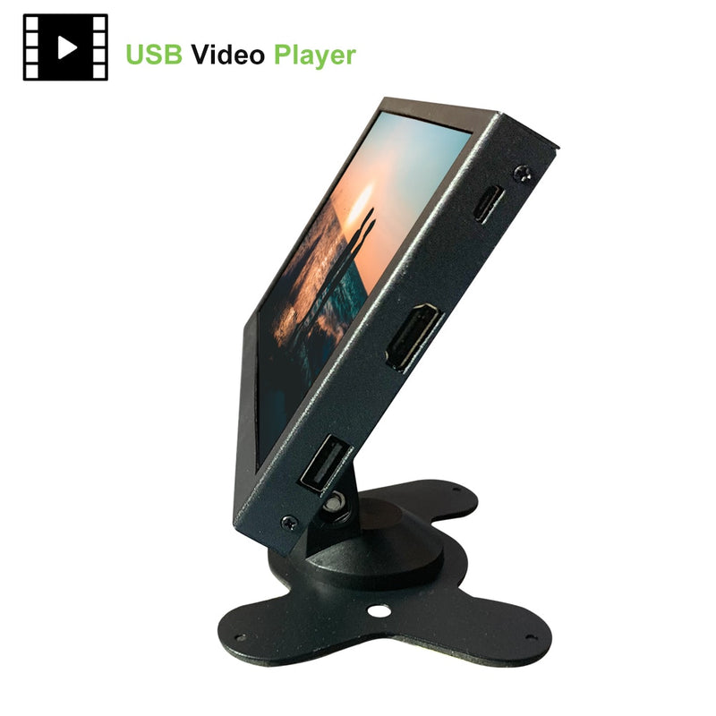 LCD Monitor 7 inch Electronic Album Video Player IPS Display USB Player 1024x600 Memory Card Music Pictures USB Media Player