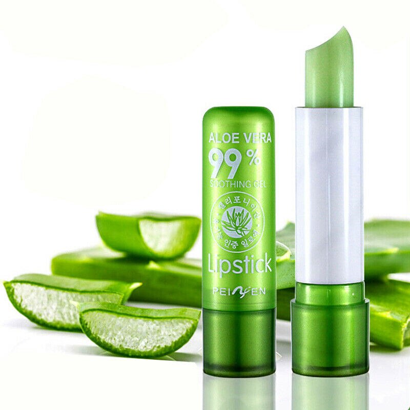 1PC Moisture Lip Balm Long-Lasting Natural Aloe Vera Lipstick Color Mood Changing Long Lasting Moisturizing Lipstick personal care  beauty cosmetic & personal care