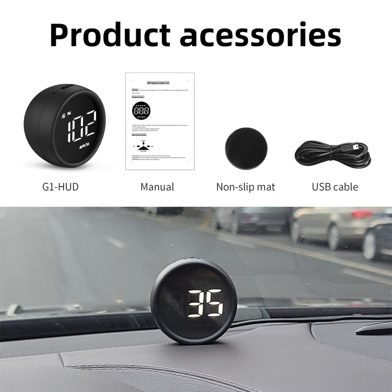 WiiYii G1 GPS HUD Display On-board Computer Digital Car Electronic Speedometer Smart Gadgets Accessory All For Car