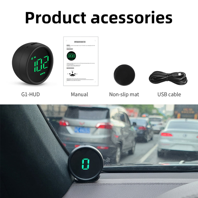 WiiYii G1 GPS HUD Display On-board Computer Digital Car Electronic Speedometer Smart Gadgets Accessory All For Car