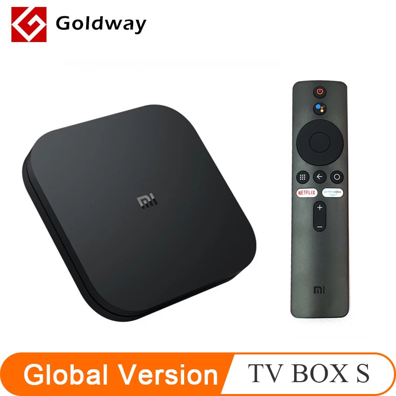 Original Global Xiaomi Mi TV Box S 4K HDR Android TV 8.1 Ultra HD 2G 8G WIFI Google Cast Netflix IPTV Set top Box 4 Media Player