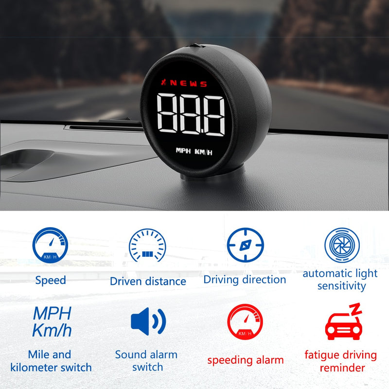 WiiYii G1 GPS HUD Display On-board Computer Digital Car Electronic Speedometer Smart Gadgets Accessory All For Car